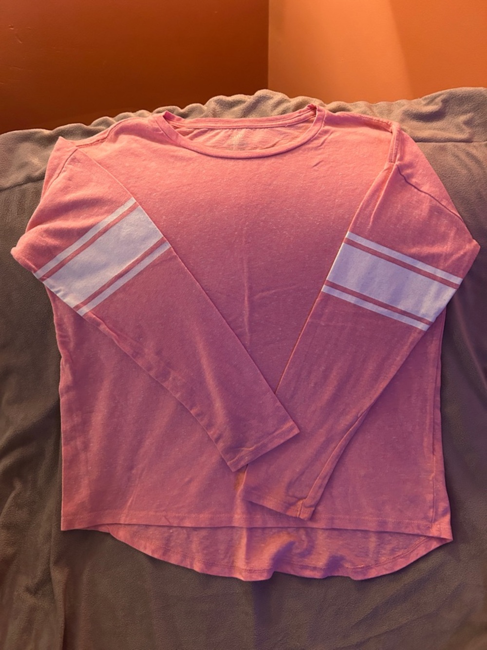 Old Navy Heathered Coral Pink Crew Neck Tee